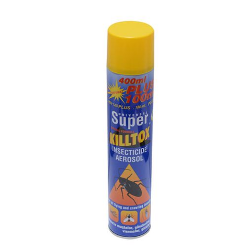 Picture of KILLTOX INSECTICIDE AEROSOL 400ML + 100ML FREE