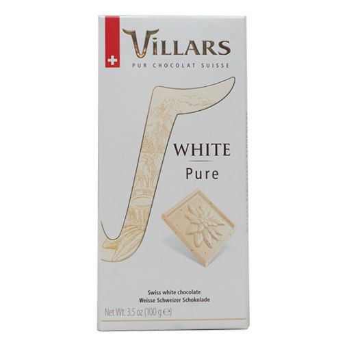 Picture of VILLARS WHITE PURE CHOCOLATE 100G