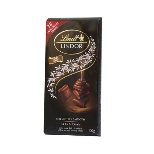 Picture of LINDT LINDOR SINGLE XTRA DARK 60% 100G