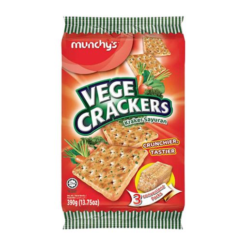 Picture of MUNCHYS VEGE CRACKERS 380G
