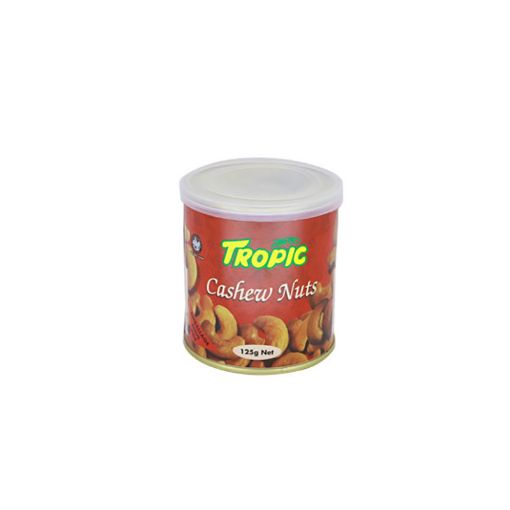 Picture of TROPIC ROASTED CASHEW NUTS IN CANS 125G