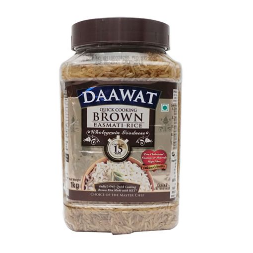 Picture of DAAWAT QUICK COOKING BROWN BASMATI RICE 1KG