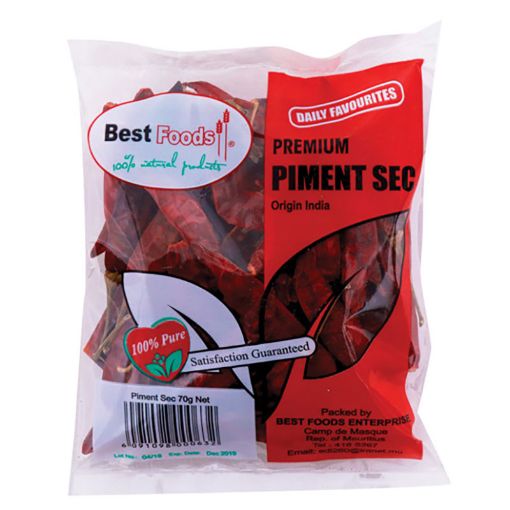 Picture of BEST FOOD PIMENT SEC INDIA 70GMS