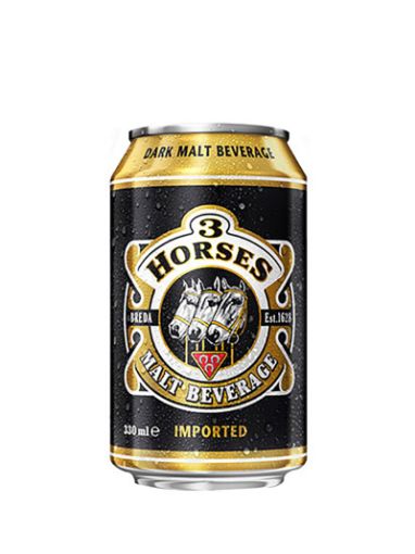 Picture of 3 HORSES DARK CAN 330ML CAN