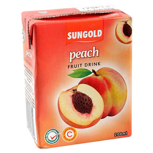 Picture of SUNGOLD FRUIT DRINK BRIK PEACH 200ML