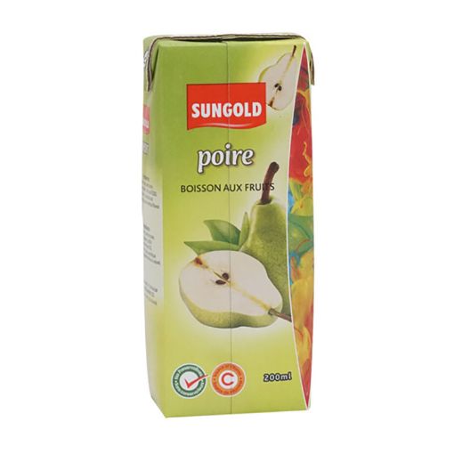 Picture of SUNGOLD FRUIT DRINK BRIK PEAR 200ML