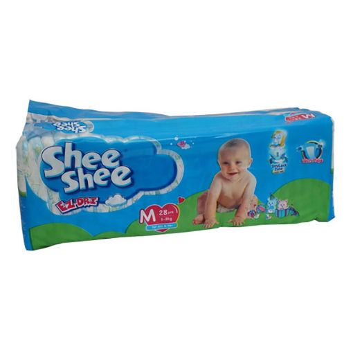 Picture of SHEE SHEE BABY DIAPERS MEDIUM X 28