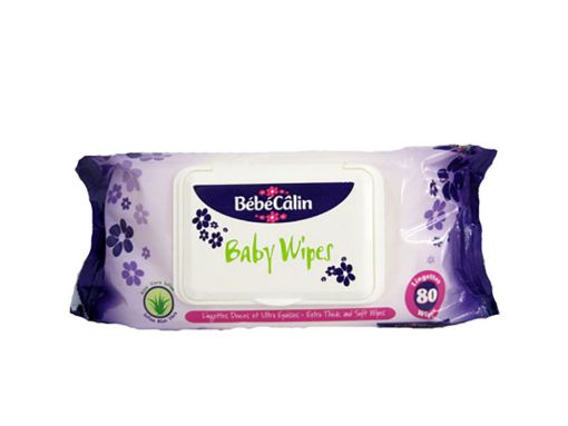 Picture of BEBECALIN WIPES WITH LIDS X 80 ALOE VERA
