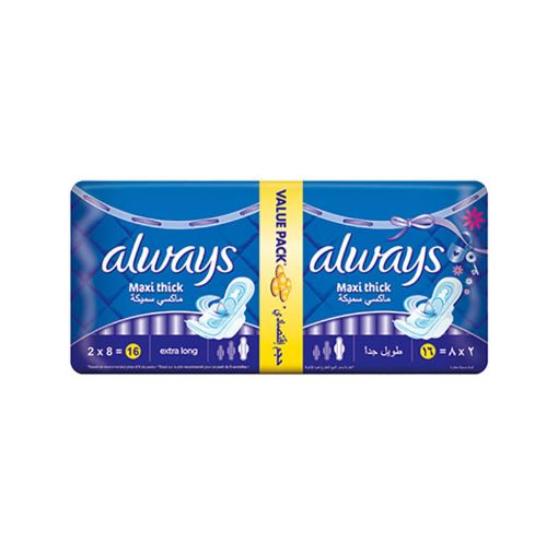 Picture of ALWAYS PADS MAXI FRESH LONG X16