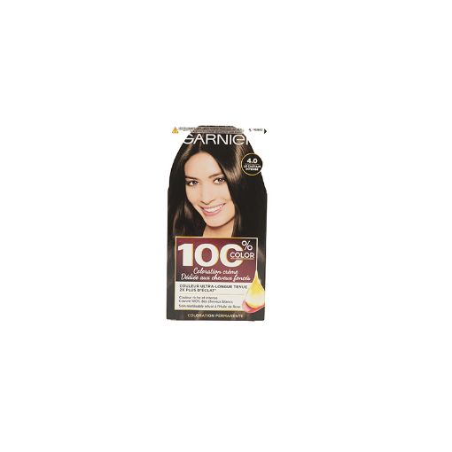 Picture of GARNIER 100 COLOR BRUN KIT 4 CHATAIN INTENSE
