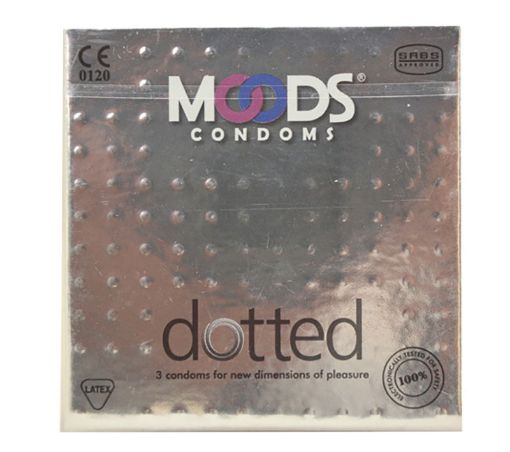 Picture of MOODS CONDOMS DOTTED 3S PACK