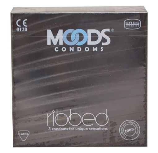 Picture of MOODS CONDOMS RIBBED 3S PACK