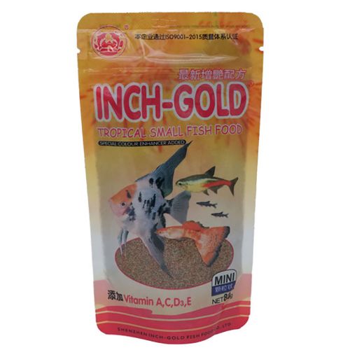 Picture of INCH GOLD TROPICAL SMALL FISH FOOD 80G