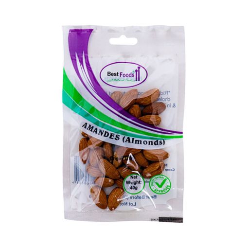 Picture of BEST FOOD AMANDES USA 40GMS