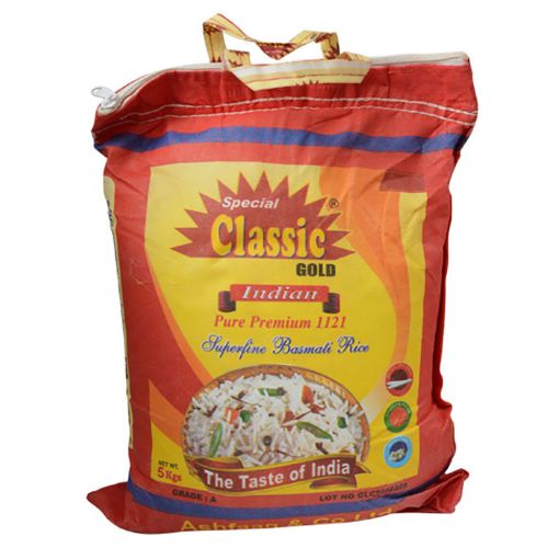 Picture of CLASSIC GOLD BASMATI RICE 1121 5KG