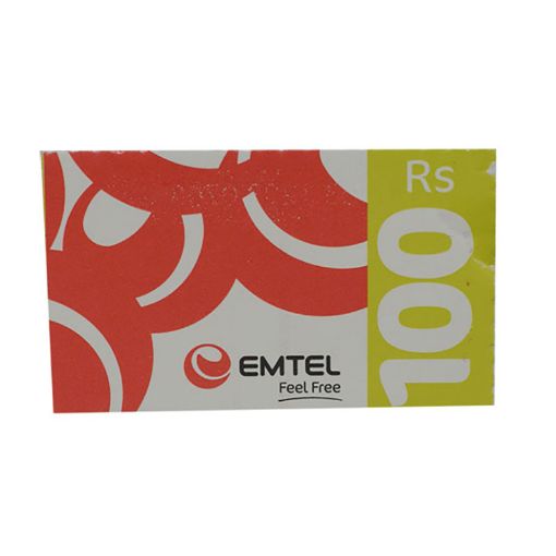 Picture of EMTEL SCRATCH CARD RS100