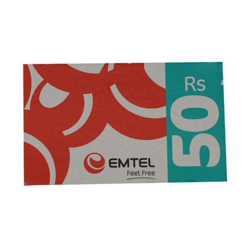 Picture of EMTEL SCRATCH CARD RS 50