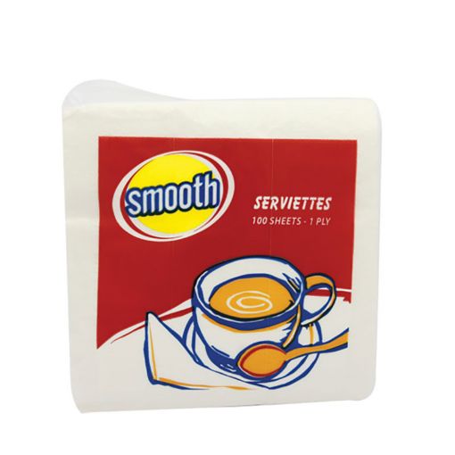 Picture of SMOOTH SERVIETTE 1 PLY X 100