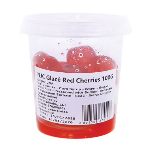 Picture of NJC GLACE RED CHERRIES 100G