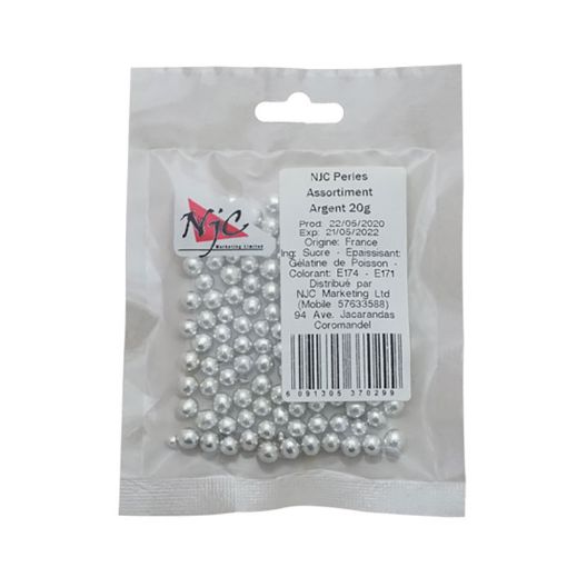 Picture of NJC PERLES ASSORTIMENT ARGENT 20G