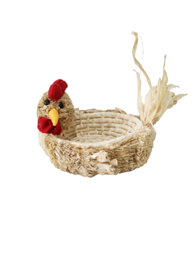 Picture of OVAL ROOSTER BASKET 20X15X8CM