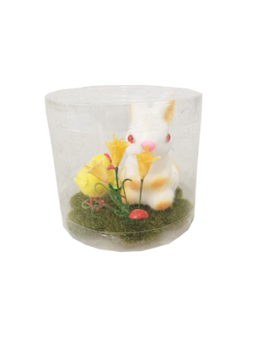 Picture of 2PCS EASTER BUNNY/CHICKEN 13CM