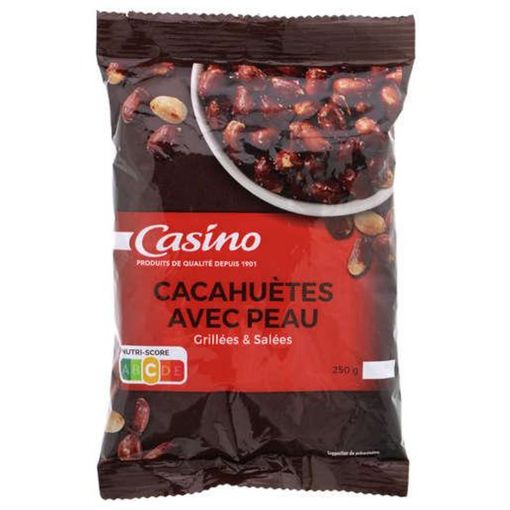 Picture of CO CACAHUETES AVEC PEAU GRILLEES SALEES 250G