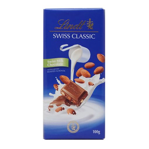 Picture of LINDT SWISS WHITE ALMOND NOUGAT 100G