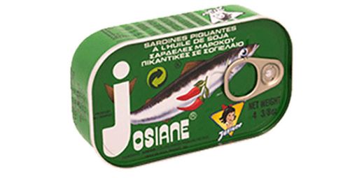 Picture of JOSIANE SARDINE PIQUANTES VERT 125GMS