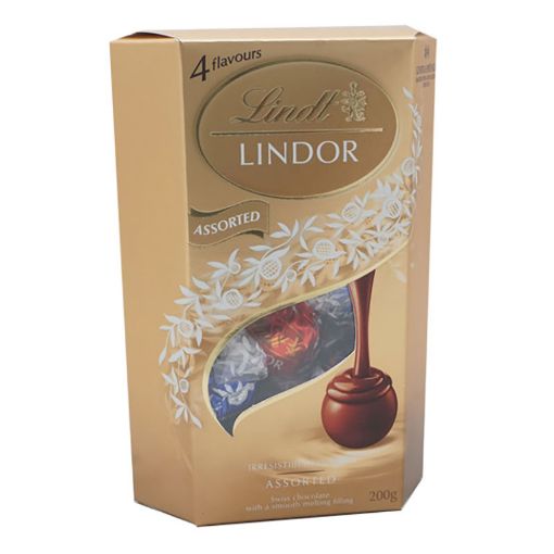 Picture of LINDT LINDOR ASSORTED BALLS 200G