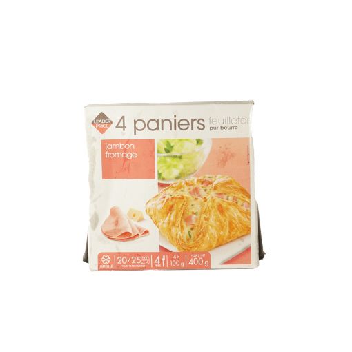 Picture of LEADER PRICE PANIER JAMBON/FROMAGE 400G