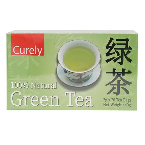 Picture of CURELY GREEN TEA BAGS 2 X 20GMS