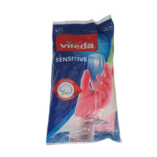 Picture of VILEDA SENSITIVE PLUS GLOVES LARGE