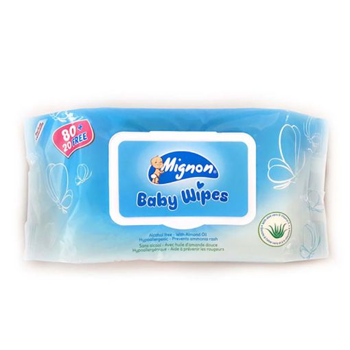 Picture of MIGNON BABY WIPES X 80 PLUS 20FREE