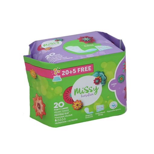 Picture of MISSY SENSITIVE LINERS X20 PLUS 5FREE
