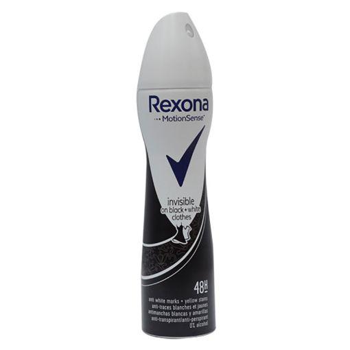 Picture of REXONA WOMAN DEODORANT INVISIBLE BLACK AND WHITE 200ML DIAMOND