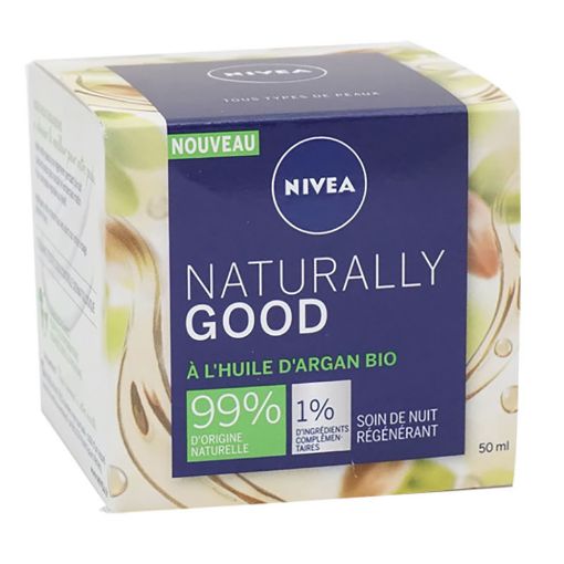 Picture of NIVEA NATURAL GOOD SOIN NUIT REGENERANT HUILE ARGAN BIO 50ML