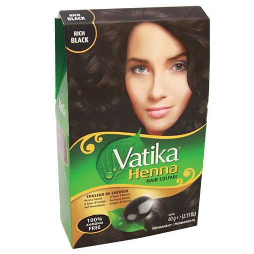 Picture of DABUR  VATIKA HENNA COLOUR POWDER BLACK 60G X6