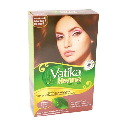 Picture of DABUR VATIKA HENNA COLOUR POWDER BROWN 60G X6