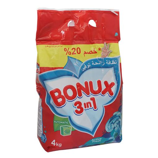 Picture of BONUX LESSIVE MACHINE POUDRE REGULAR 3IN1 4KG