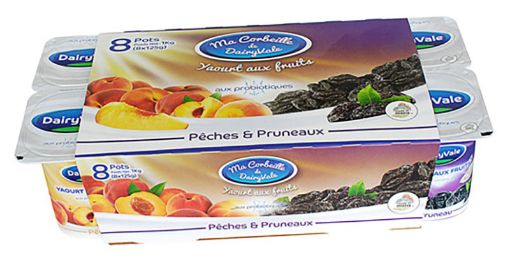 Picture of DAIRYVALE YOGHURT PRUNEAUX / PECHE 8X125ML