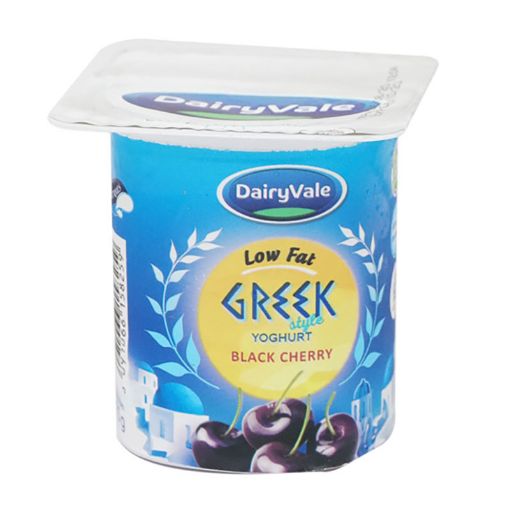 Picture of DAIRYVALE GREEK STYLE YOGHURT BLACK CHERRY 125G