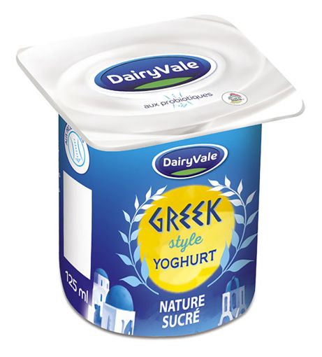 Picture of DAIRYVALE GREEK STYLE NATURE SUCRE 125G