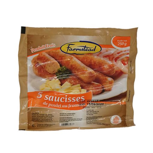 Picture of FARMSTEAD SAUCISSE DE POULET AU FROMAGE 250G