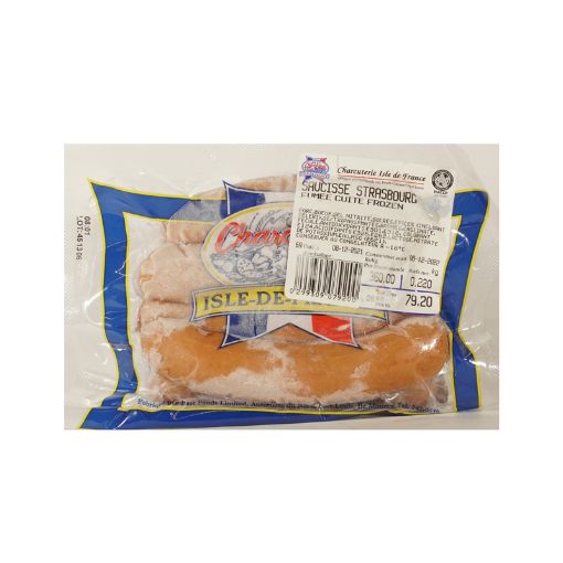 Picture of CHARCUTERIE ISLE DE FRANCE SAUCISSE STRASBOURG FUME