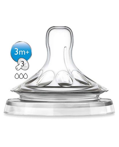 Picture of AVENT 2 SILICONE TEATS 3 HOLES