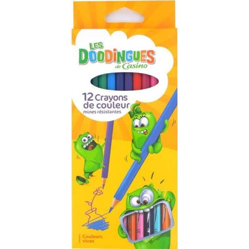 Picture of CO 12 CRAYONS COULEUR PLASTIQUE