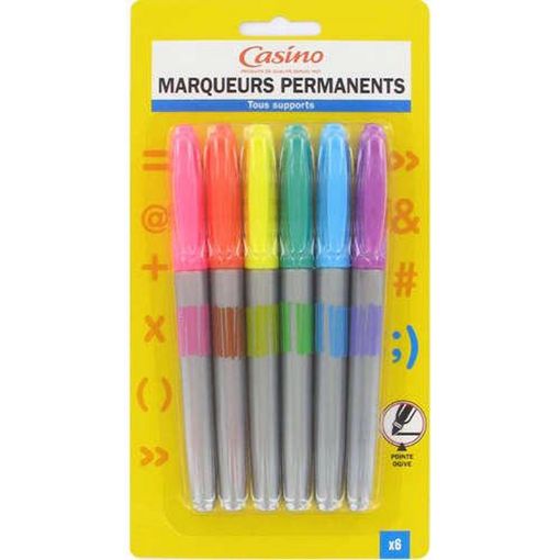 Picture of CASINO 6 MARQUEURS FINS POINTE OGIVE