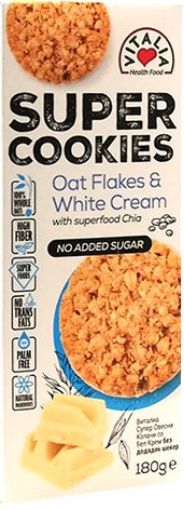 Picture of VITALIA SUPER COOKIES OAT FLAKES CREAM 180G