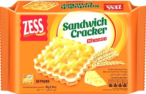 Picture of ZESS SANDWICH CRACKER CHEESE 180G